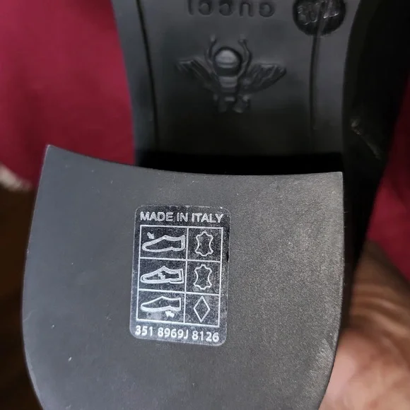 Gucci Black Leather Boots with Gold Accents Brand new 38.5 - Picture 5 of 7